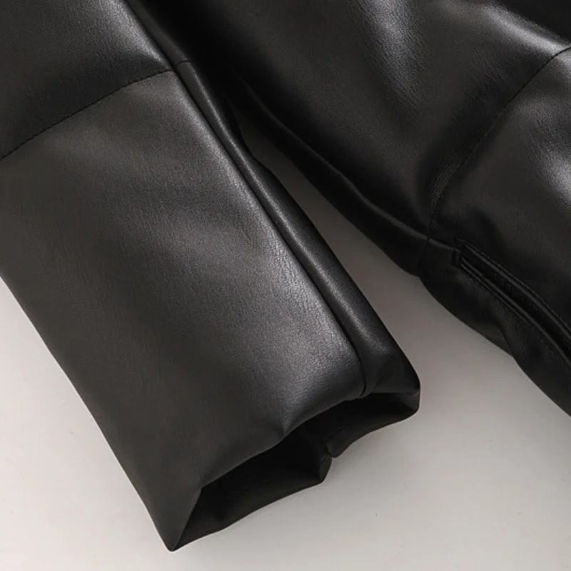 2021 New Winter  Fashion Women  Parkas Straight Loose Ladies  Black Coats Elegant Pockets Cotton Jackets Female JM