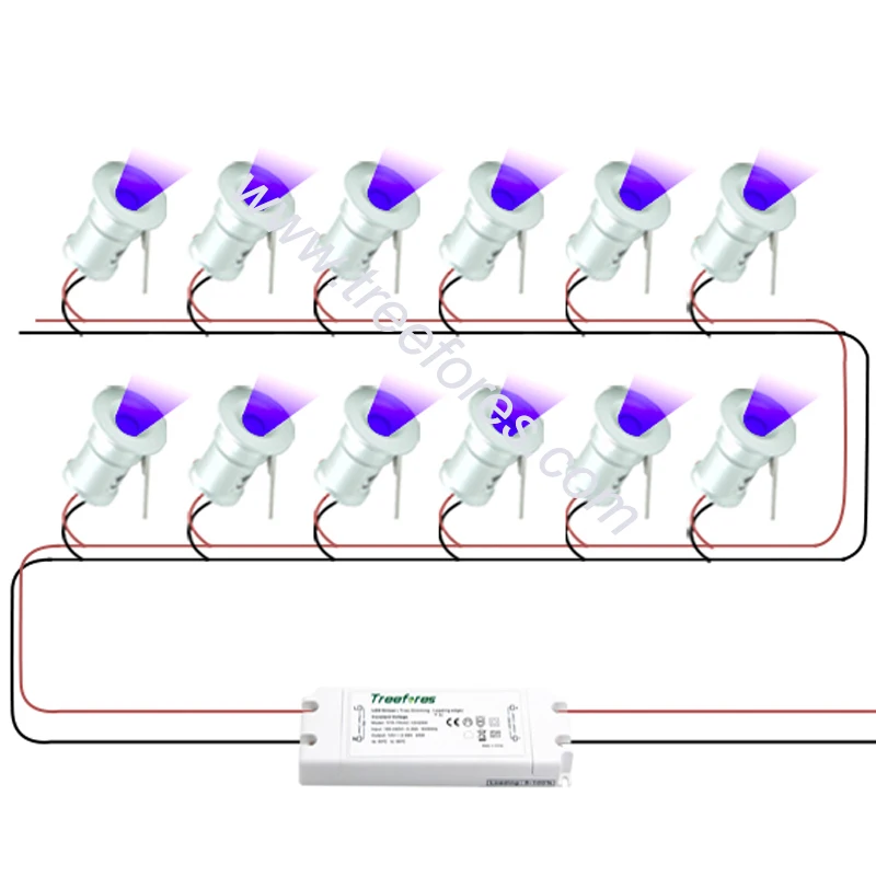Светодиодный прожектор с регулируемой яркостью 1 Вт 12 В IP65 5050 постоянного тока IP67