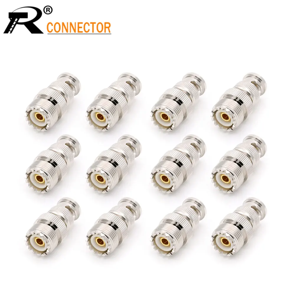 

RF coaxial coax adapter BNC male to N female SO-239 SO239 PL259 Connectors for Antennas Wireless LAN Devices Wi-Fi Radios