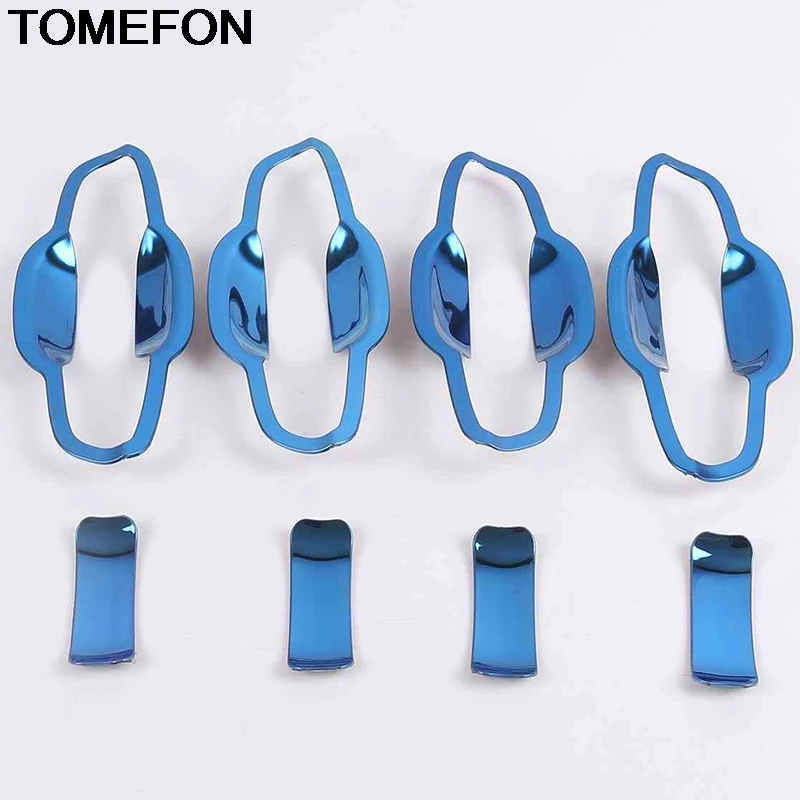 

TOMEFON For Volkswagen T-Cross 2018 2019 2020 Exterior Door Handle Sequin Bowl Cover Trim Sticker Accessories Stainless Steel