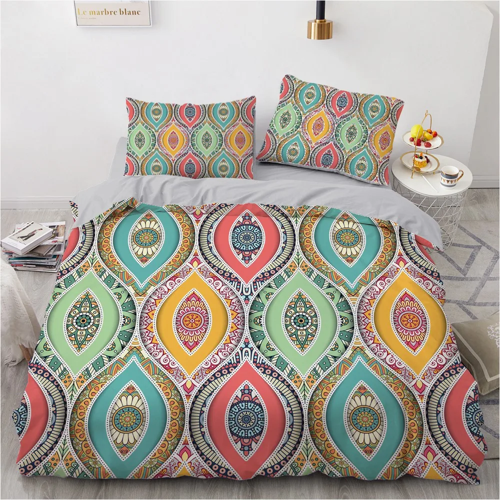 

3D Bedding Set Custom Design White Quilt Cover Sets Comforther Cases Pillow Cases 200*230cm Full Twin Double Size Queen
