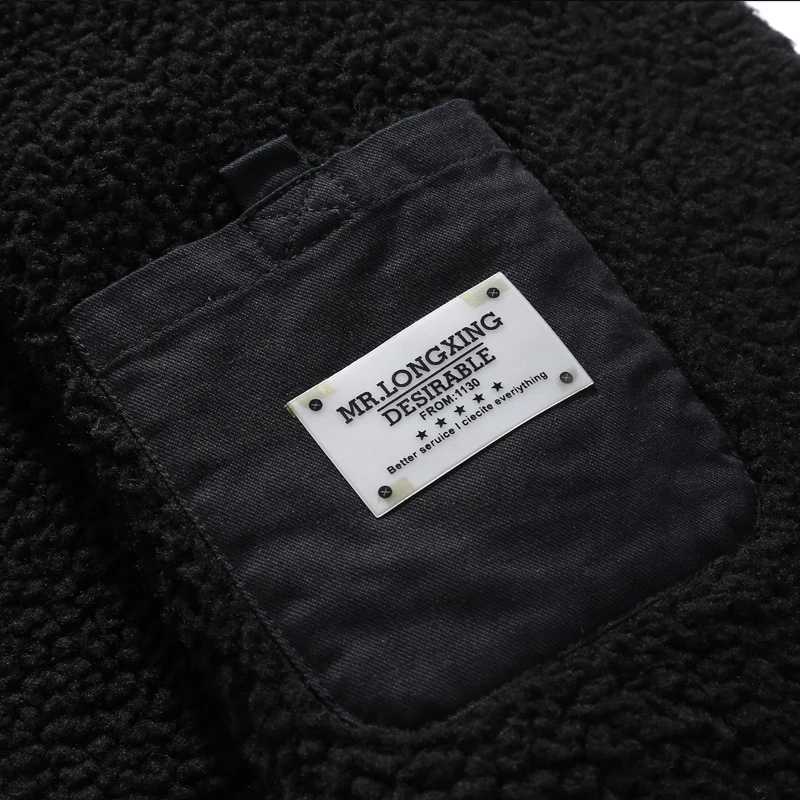 Новинка 2020 классическое зимнее мужское хлопковое пальто теплая куртка без