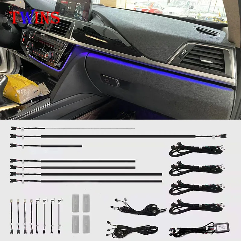 

Fit For Bmw 3 series F30 f31 GT / 4 Series 2013-2018 F32 F33 F34 F36 Ambient Light Decorative Atmosphere through central LED bar
