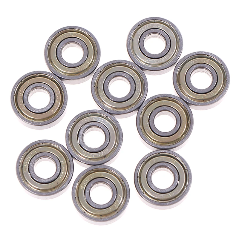 10 шт. Миниатюрные шарикоподшипники из углеродистой стали с глубоким желобом 608ZZ
