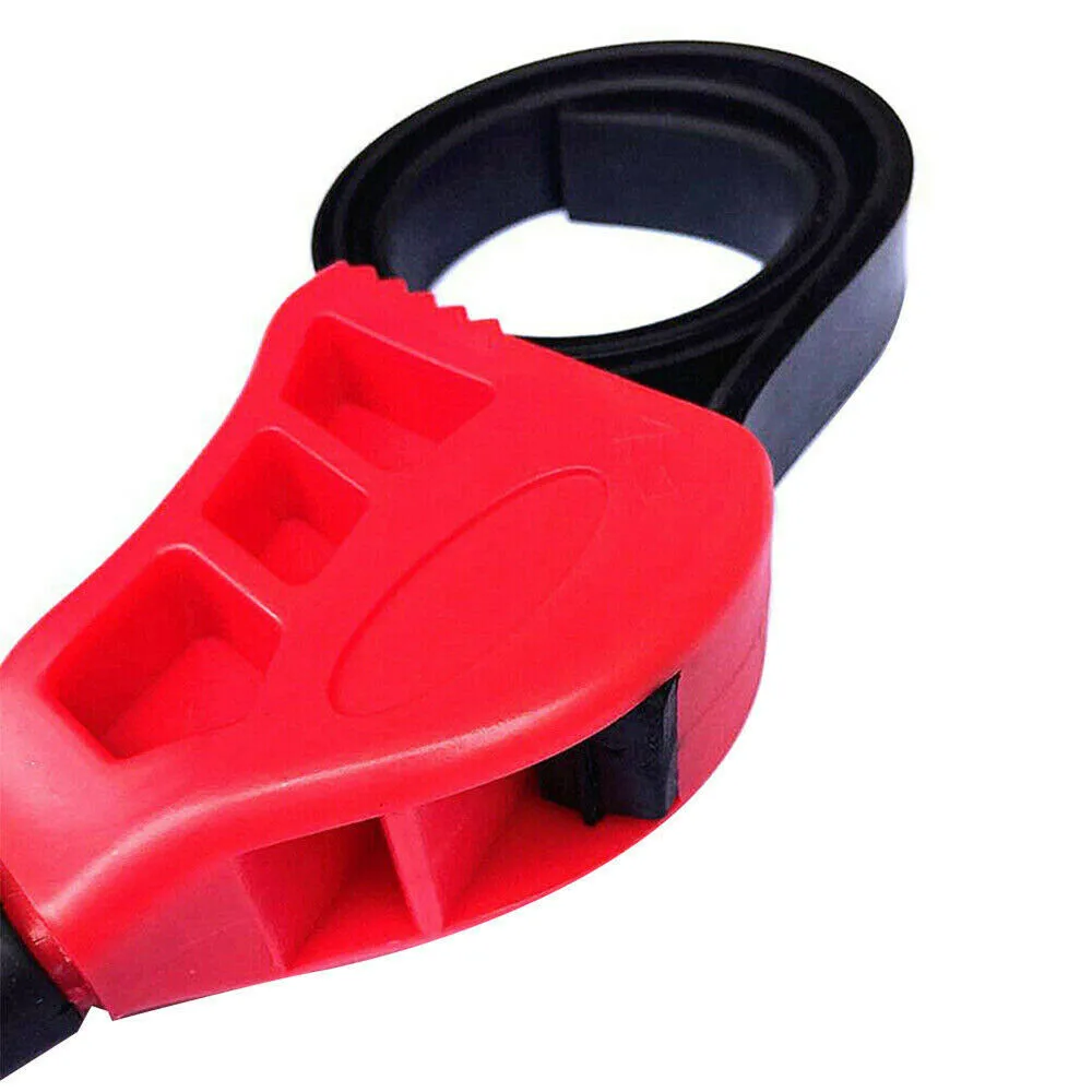 

Adjustable 6in Rubber Strap Wrench Spanner Oil Filter Repair Bottle Opener Tool Paint Dent Repair Tool