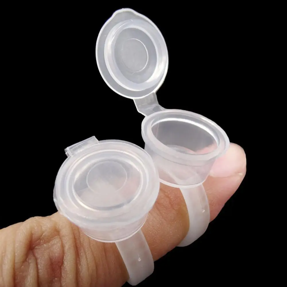 Одноразовые шапочки микроблопастные розовые кольца чашка для татуировок с