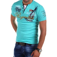 Zogaa Мужская Летняя мода Camisa поло высокого качества деловой с короткими рукавами Повседневное однотонное Мужское поло рубашка с коротким рукавом Хлопок