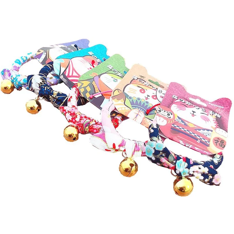 

Japanese Style Japanese Style Necklace Cat Bell Bow Neck Collar Handmade Jewelry Collar Cat and Dog Jewelry