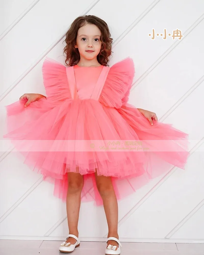 

Puffy Dress Flower Dress Party Gown Bridesmaid Kids Dress Christmas Party Dress Photography Props 1-6Y