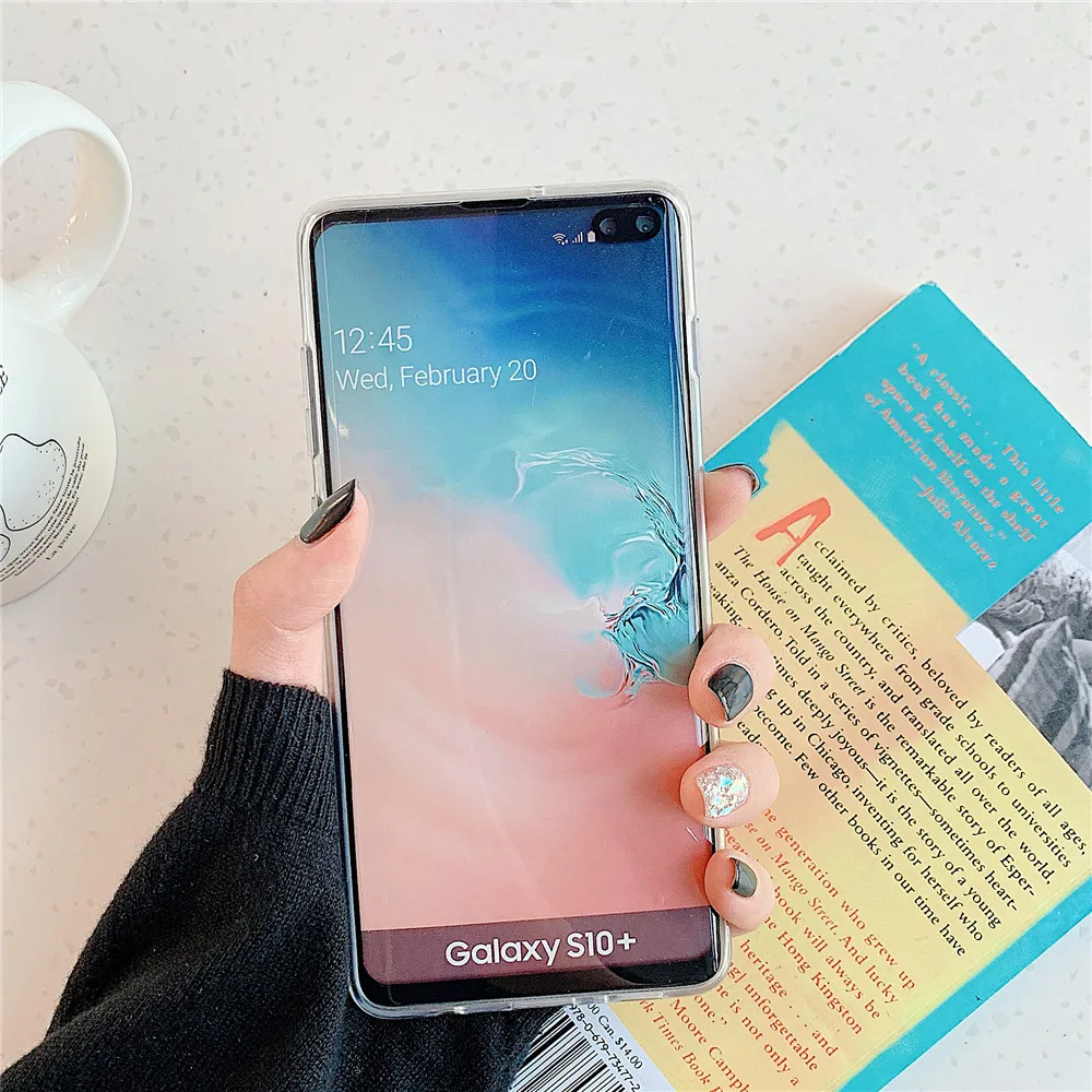 Чехол-держатель для samsung Galaxy S8, S9, S10 Plus, Note 8, 9, 10 Plus, A10, A20, A30, A50, A70, мягкий чехол