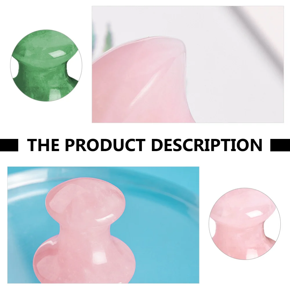 

2pcs Crystal Stones Facial Back Massaging Tools Scraping Boards