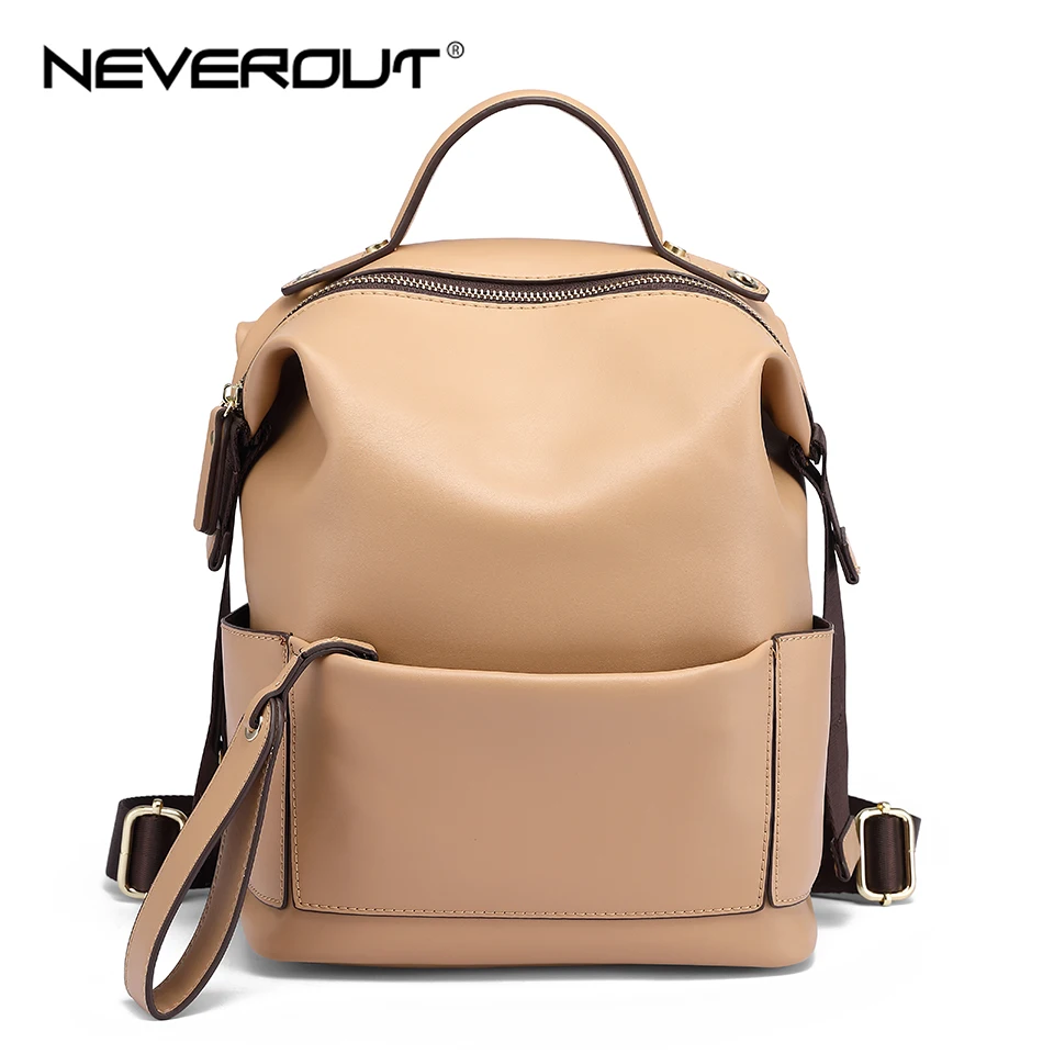 NEVEROUT дамы из искусственной кожи Рюкзак Сумка через плечо высокое качество для