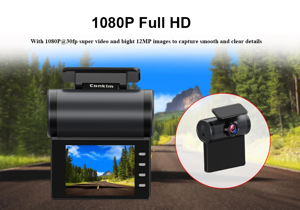 Conkim DVR видеорегистратор G200+ 1080P Full HD Wifi gps камера Автомобильный видеорегистратор Novatek чипы 170 градусов широкоугольный Автомобильный видеорегистратор