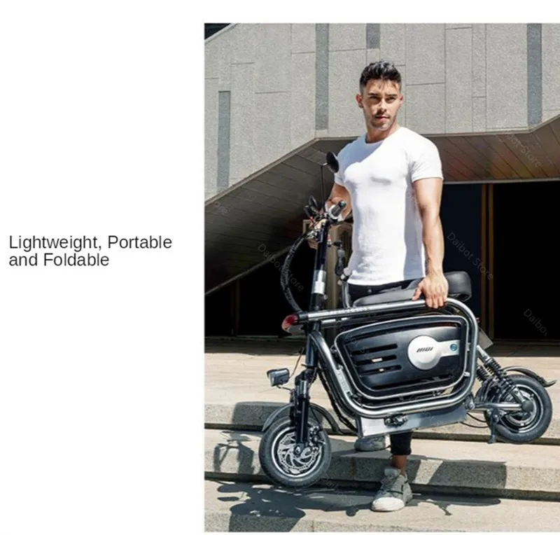 Электрический складной двухколесный велосипед электрический скутер для