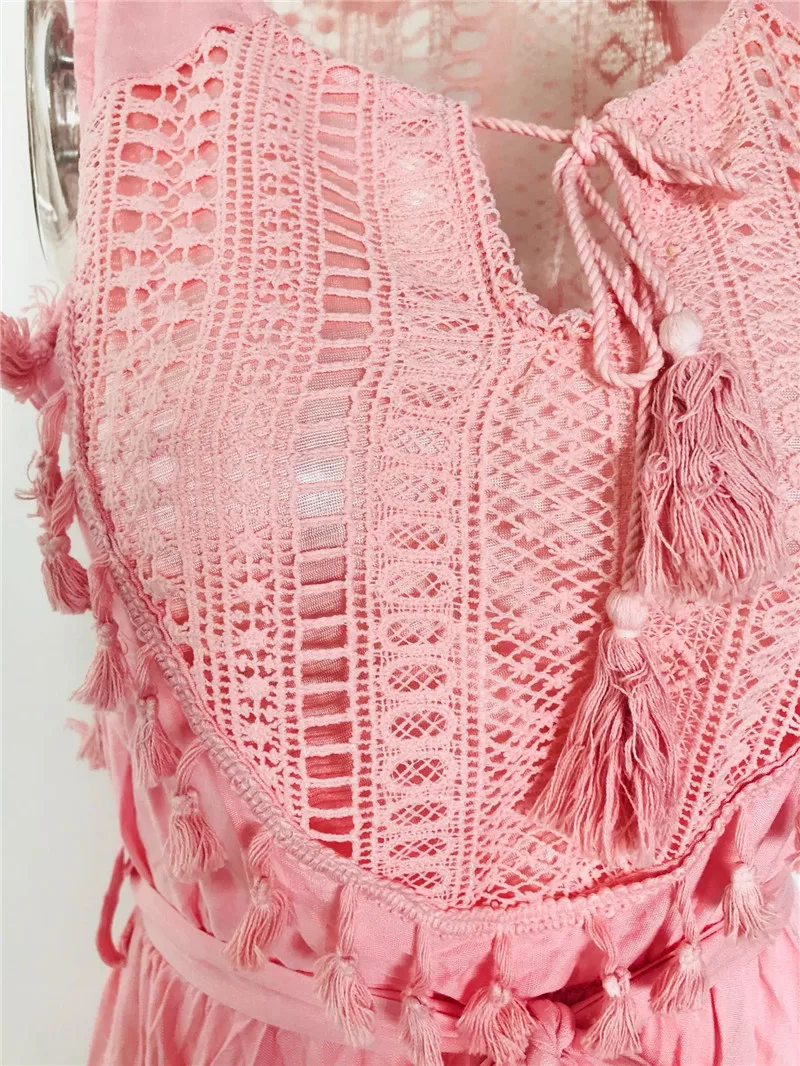 

Fashion Solid Ruffles A-Line Long Beach Dress Women Bow Sleeveless Summer Dress Plus Size Casual Loose Maxi Vestidos Slim Robe