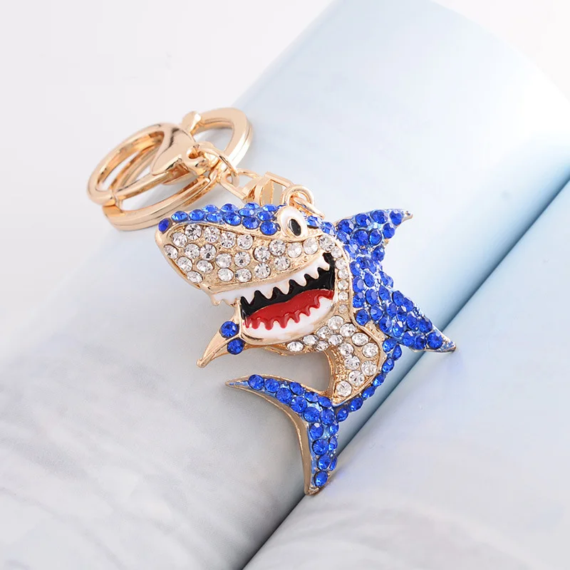 Модные аксессуары ювелирные изделия в виде морских животных брелки акулы сплав