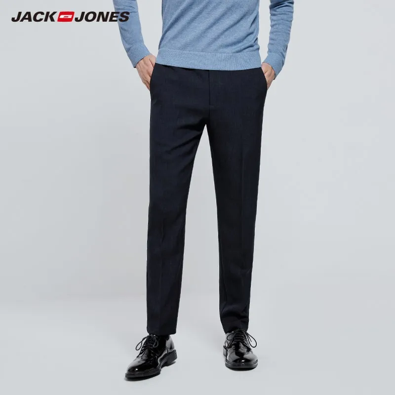 

JackJones Men's Basic Business Smart Casual Slim straight Fit pants 219314537