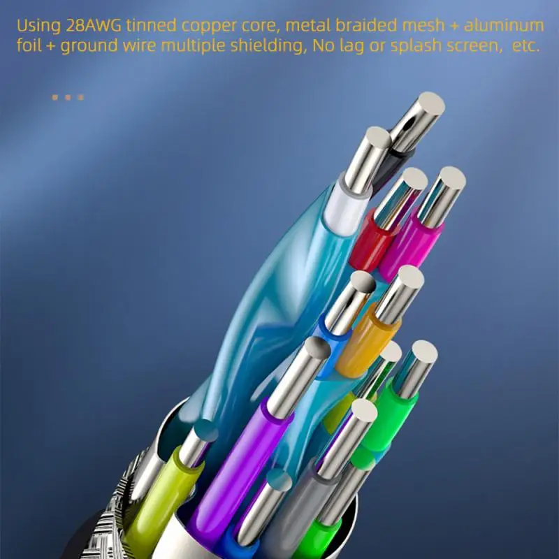 

1/2//3/4M Display Port 1.4 Adapter Cable 8K HDR 144Hz 32.4Gbps Display Port Cable Adapter For Video PC Laptop TV Auxiliary Cable