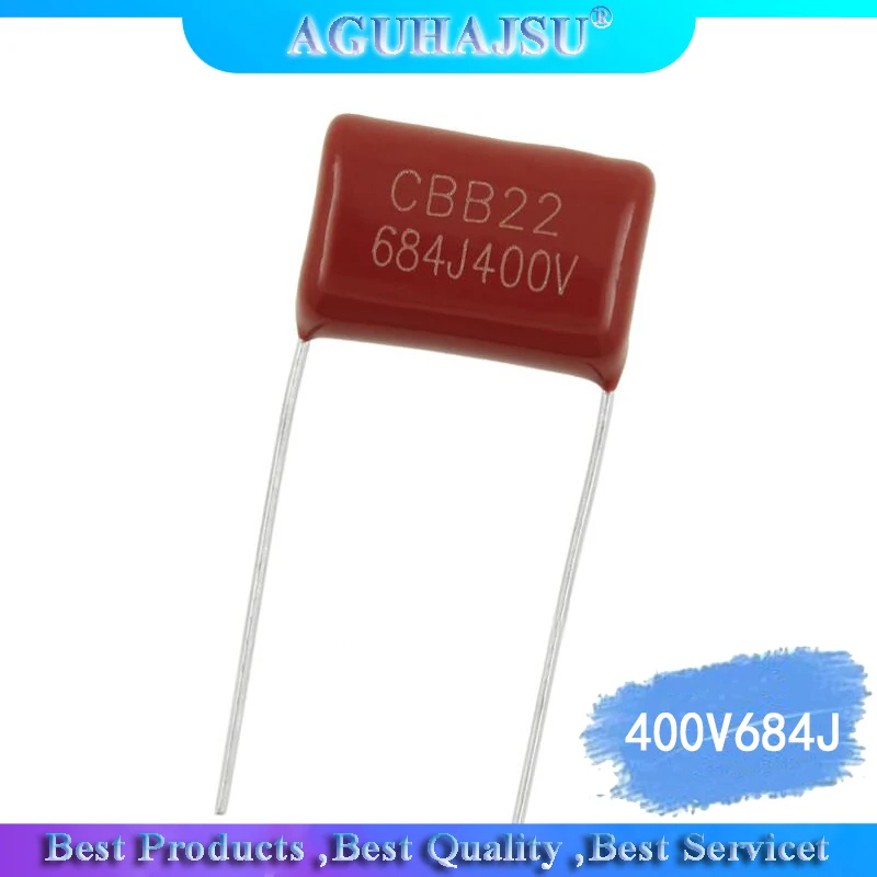 10 шт. 400V684J шаг 15 мм 0 68 мкФ 680nf 684 400V CBB полипропиленовый пленочный конденсатор с