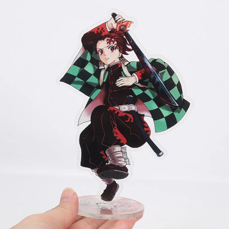 

Anime Demon Slayer figure Kimetsu no Yaiba Kamado Tanjirou Cosplay Keychain Kamado Nezuko Acrylic lovely key chain keyring