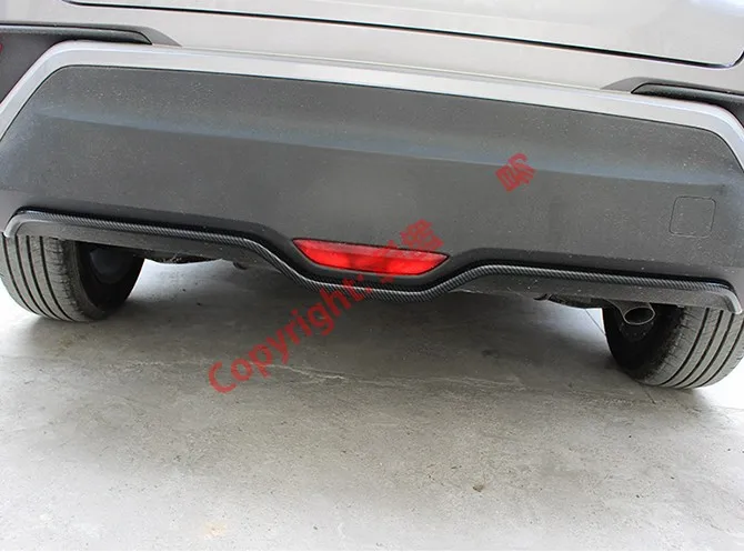 Carbon Fiber Style Rear Bumper Cover Trim For Toyota C-HR CHR 2017 2018 2019 | Chromium Styling