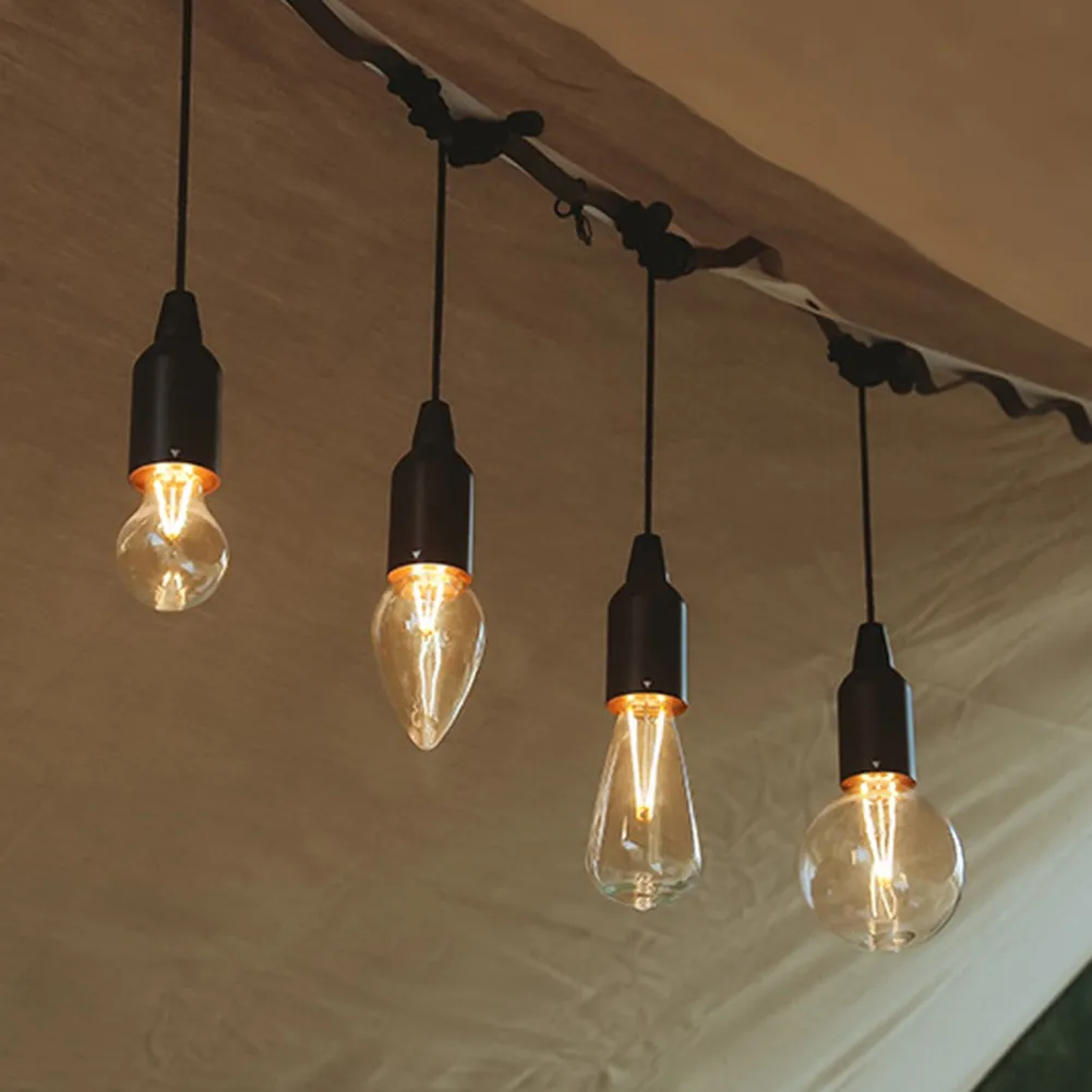 

1PC Portable Outdoor Camping Tent Lamp Retro Pull String Light Atmosphere Light Tent Garden Yard Trees Decoration