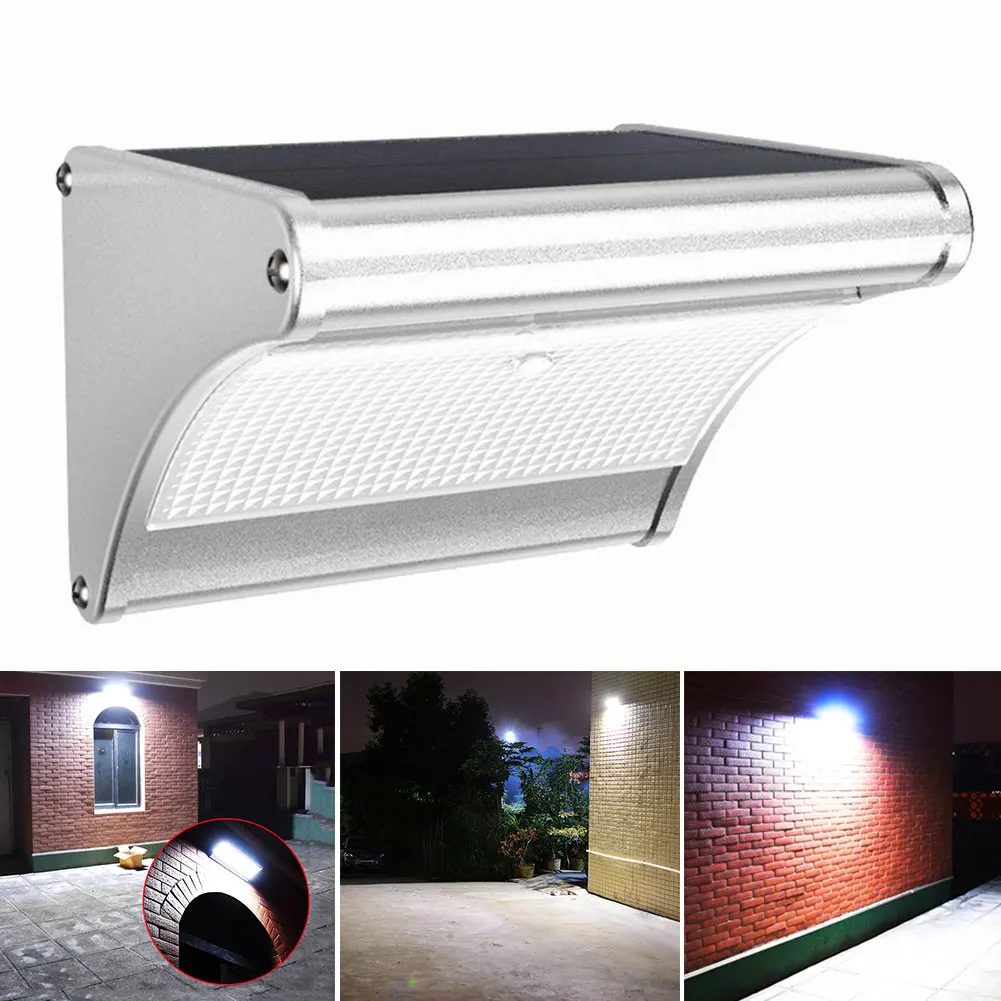 Настенный светильник на солнечной батарее светодиодный водонепроницаемый с