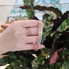 Комплект украшений из чистой меди для женщин, скрученные открытые манжеты, регулируемый медный магнитный браслет, кольцо для магнитной терапии под артрит золото