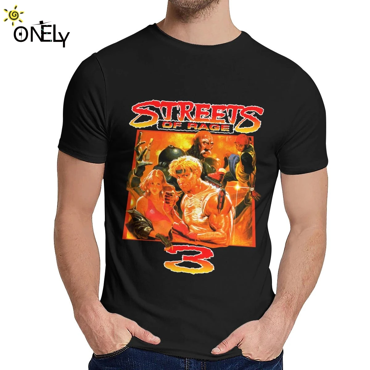 

Summer Man T-shirt Streets Of Rage Genesis Vintage Game Good Cotton Leisure Man's O-neck Cartoon Print La Camiseta