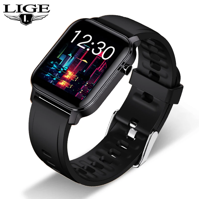LIGE 2020 Новые смарт часы для мужчин и женщин IP68 Водонепроницаемые напоминания о