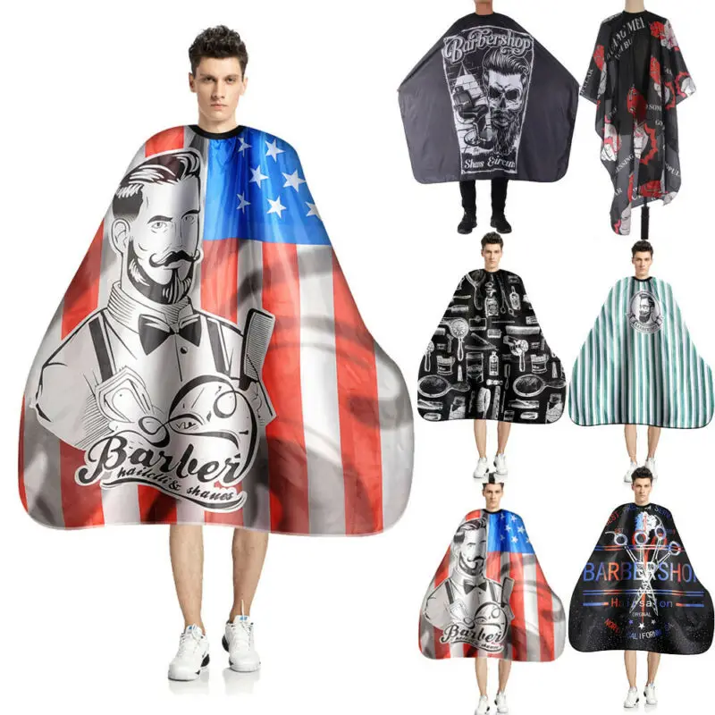 Hair Cutting Cape Waterproof Bid Salon Barber Man Hairdressing Apron Wrap Gown Hot | Дом и сад