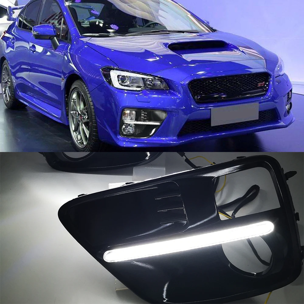 Автомобильная проблесковая 2 шт. автомобиля светодиодный DRL Дневной светильник