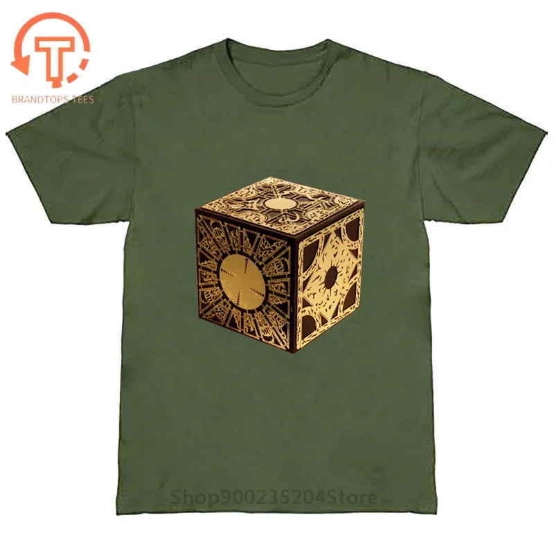 

2020 Retro T-Shirts Hellraiser Box Clive Barker Printed Clothing Youth Cotton Short Sleeve Tee Shirts Teenage T-Shirt Design Art