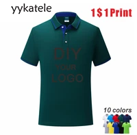 2020 new yykatele mens polo shirt custom uniform company group team shirt photo print short sleeve color mens polo shirt