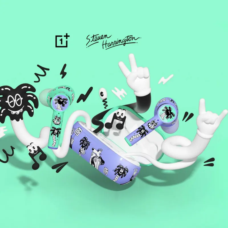 Глобальная версия OnePlus Buds Z Steven Harrington беспроводные наушники TWS Bluetooth Быстрая