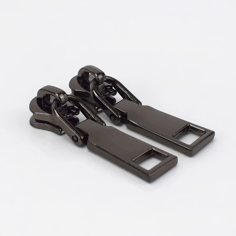gunblack Meetee 25 шт. Модные 5# металлические ползунки для молнии куртки одежда молния голова тянет молния Ремонтный комплект DIY сумка Швейные аксессуары - Цвет: gunblack