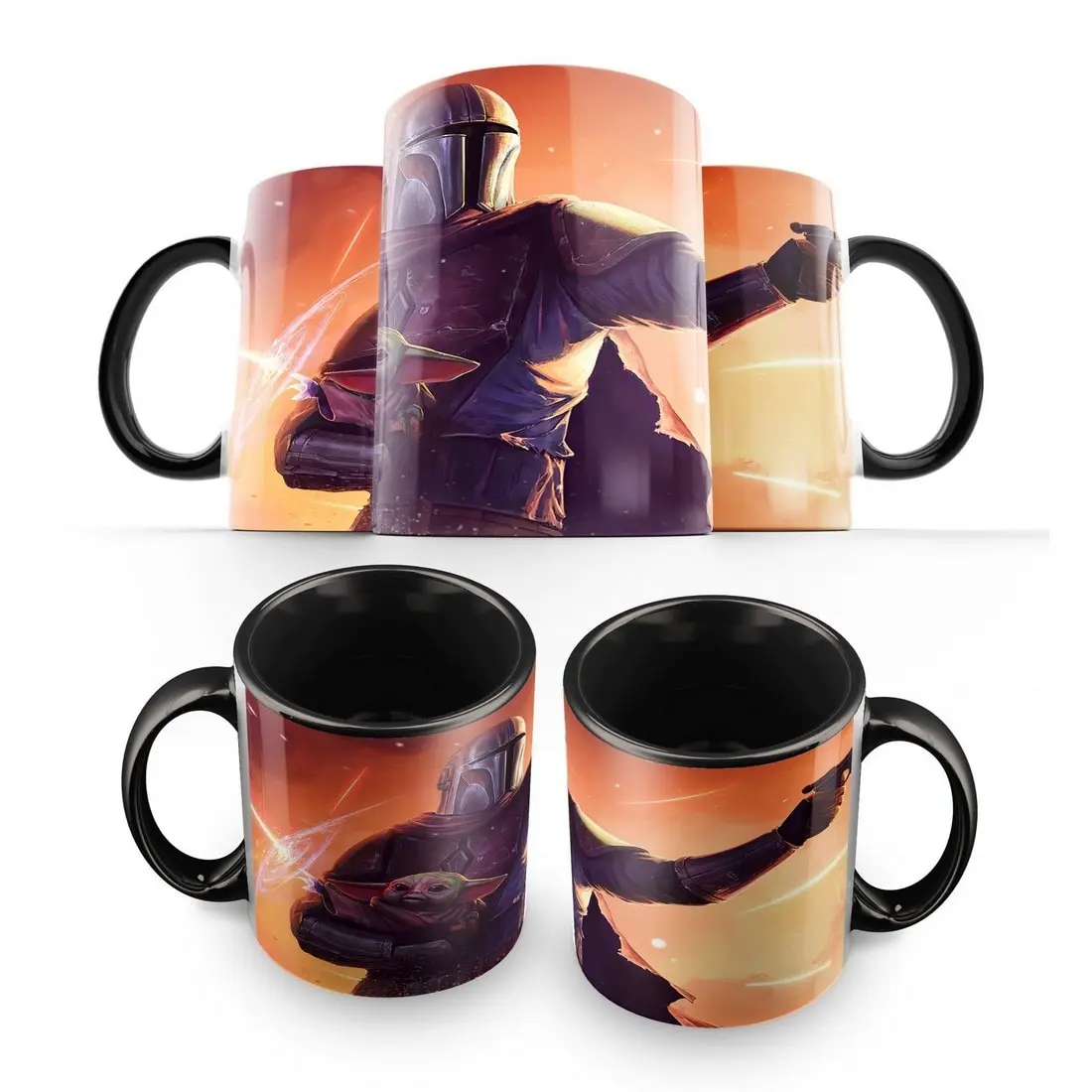 Кружка: мандалорец - 2 (сериал доктор кто шерлок звездные войны - Цена: 