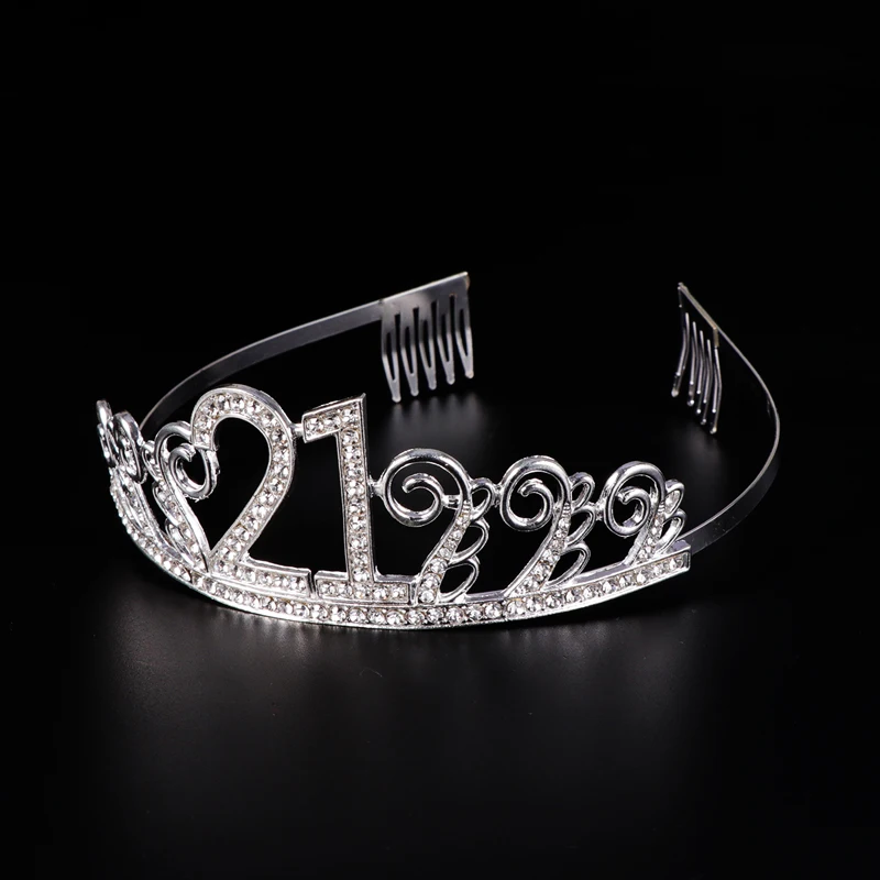Happy Birthday Crown резинки для волос для Для женщин Для мужчин номер 18/20 Вт, 30 Вт, 40 диадемы украшения для волос аксессуары для дня рождения