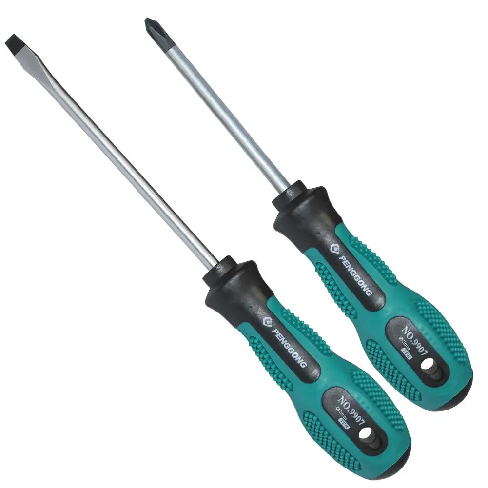 

10Pcs Screwdrivers Set 75-200mm PP Chromium Vanadium Alloy Multi-function PP Handle Security Insulated Screwdrivers Screw Driver