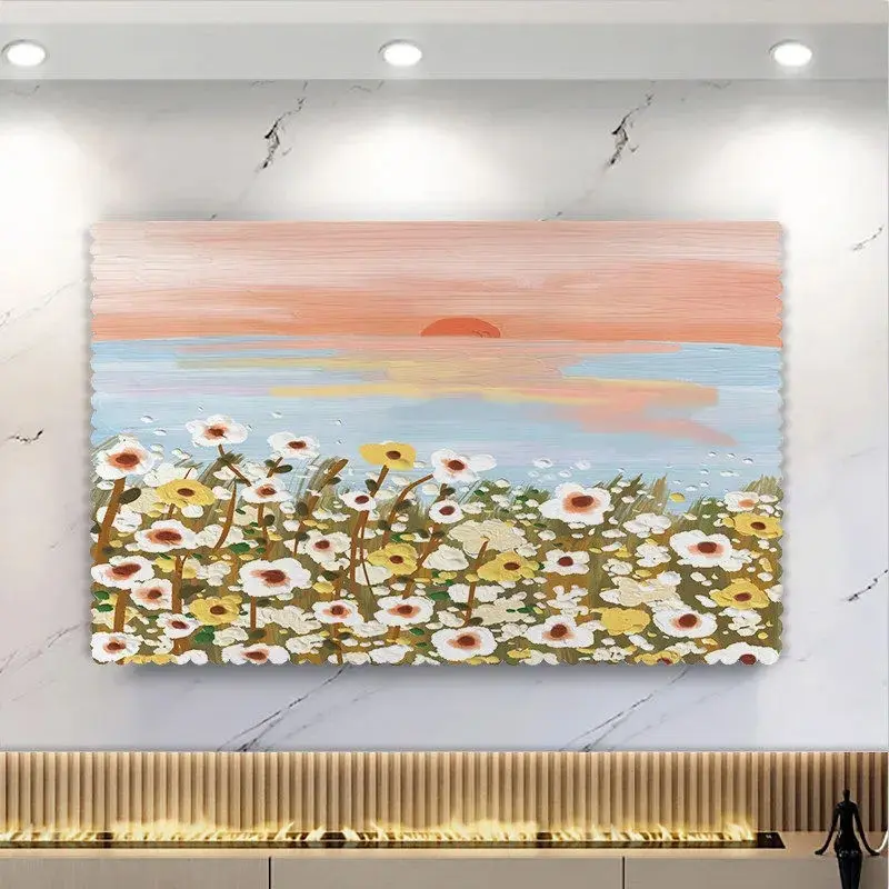 

2022 New Hight Quaily TV Cover Cover 55-inch 75-inch Flat Cartoon All-Inclusive Desktop Hanging TV Dust Cover