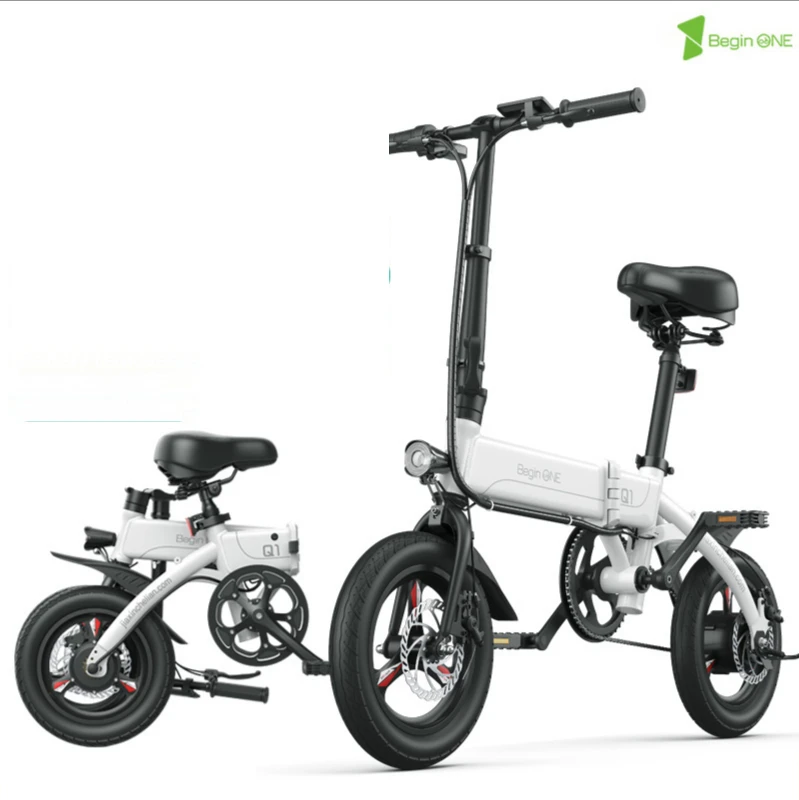 

New National Standard Folding Ultra Light Carrying Electric Bicycle Smart And Convenient Mini Bicycle Quick And Foldable Small