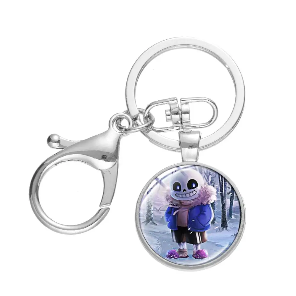 Модный Аниме игра Undertale брелок мультфильм Санс искусство постер стекло кабошон