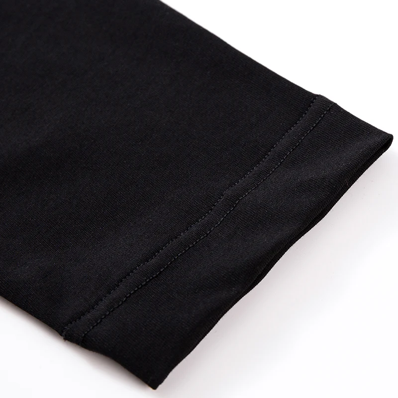 Мужские футболки с длинным рукавом большие размеры простая черная футболка