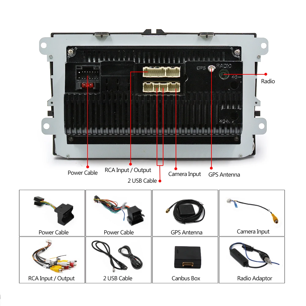 

Camecho 2 Din Android 8.1 Car radio GPS Multimedia Video Player 2din Car Autoradio For Volkswagen/VW/Seat/Skoda/Passat/Golf/Polo