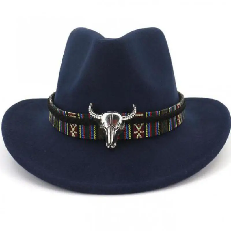 2019 широкополый Западный ковбойский шляпа для джаза мужчин и женщин шерстяные