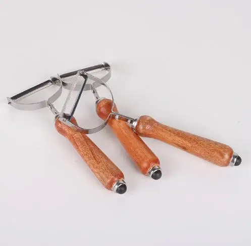 Деревянная ручка из нержавеющей стали машина для очистки фруктов от кожуры или