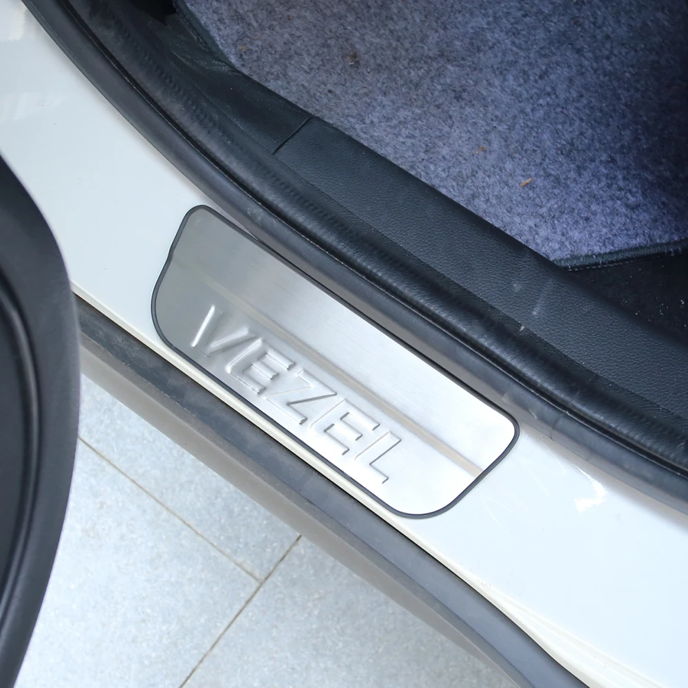 Защитная Накладка на порог из нержавеющей стали для Honda Vezel 2015 - 2021 |