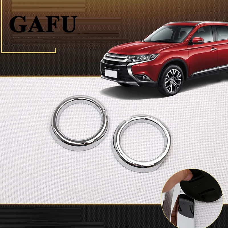 Для Mitsubishi Outlander 2017 2018 2020 Хромированная передняя противотуманная фара вставка