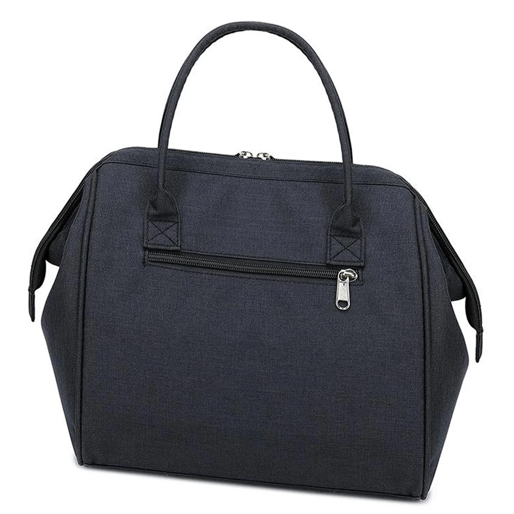 

Portable Lunch Bag New Thermal Insulated Lunch Box Tote Cooler Handbag Bento Pouch Dinner Container School Food Storage Bags