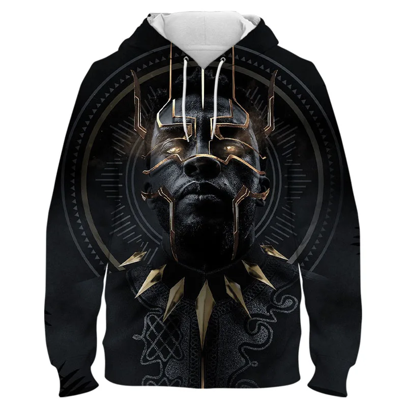 Новинка 2022 черная Детская уличная одежда с 3D-принтом для мужчин и женщин пуловер